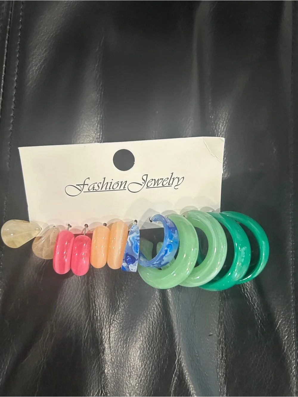 Assorted Hoop and Stud Earring Set - Multicolor